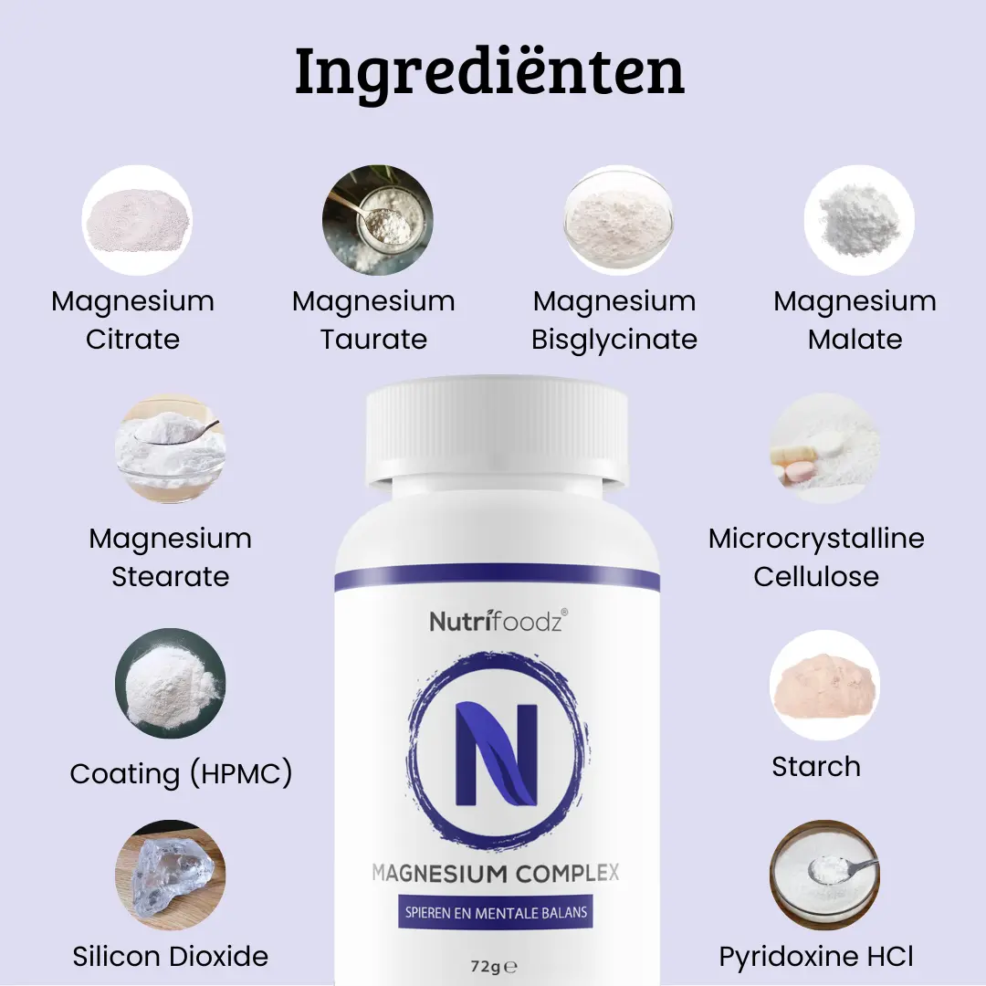 Nutrifoodz Magnesium Complex - Hoogwaardige productfoto 4