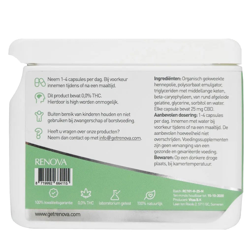 Renova Capsules 25mg (30 stuks) HealthyPower