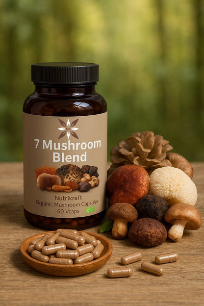 Nutrikraft - 7 Paddenstoelen Caps Bio 625mg 60 Caps